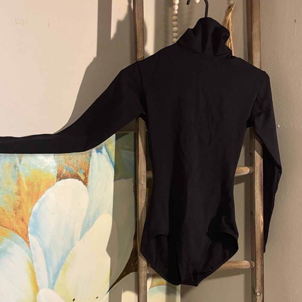 Black Turtleneck Bodysuit